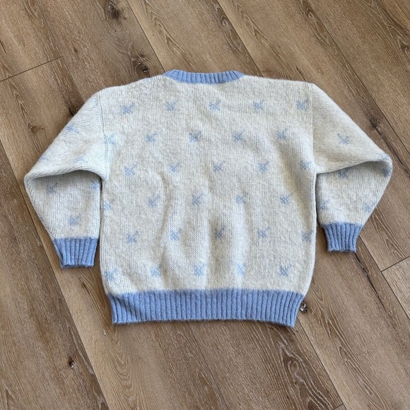 Vintage Ulma Sweater Men's M Nordic Wool Fair Isle Snowflake Iceland 90s - Picture 2 of 6